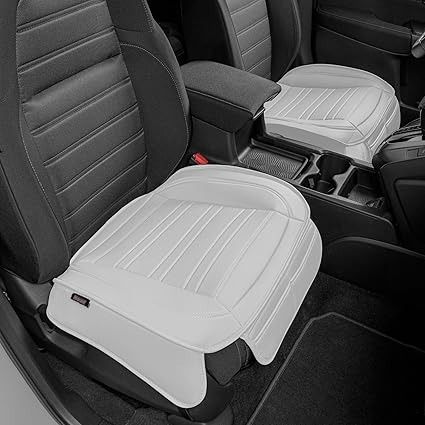 Amazon.com: Motor Trend Seat Covers for Cars Trucks SUV, Faux Leather 2-Pack White Padded Car Seat Covers with Storage Pockets, Premium Interior Car Seat Cover Car Upholstery, Interior Car, Car Seat Cover, Long Trips, Car Seat Covers, Car Covers, Carseat Cover, Seat Covers, Seat Cover