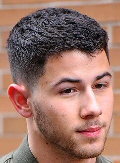 Nick Jonas Short Hair, Really Short Mens Haircut, Long Crew Cut Men, Mens Crew Cut, Nick Jonas Haircut, French Cut Hair, Crew Cut Men, Crew Cut Hair, French Haircut