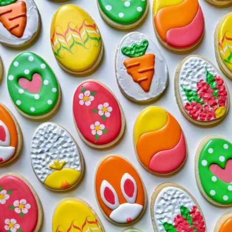 The Graceful Baker Egg Cookies Decorated, Easter Egg Cookies Decorated, Graceful Baker, Easter Sugar Cookies Decorated, Easter Biscuits, Wide Photo, Egg Cookies, Easter Egg Cookies, Easter Sugar Cookies