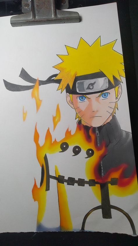 Naruto Colour Drawing, Colour Pencil Anime Drawing, Anime Pencil Colour Drawings, Naruto Drawing Color Pencil, Anime Colour Sketch, Kakashi Drawing Color, Naruto Uzumaki Drawing Pencil, Naruto Sketch Pencil, Anime Drawing Coloured