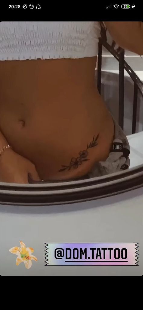 Pelvis Tattoos Women, Lower Stomach Tattoos For Women, Pelvic Tattoos, Stomach Tattoos Women, Crazy Tattoos, Small Girly Tattoos, Waist Tattoos, Belly Tattoos, Pretty Hand Tattoos