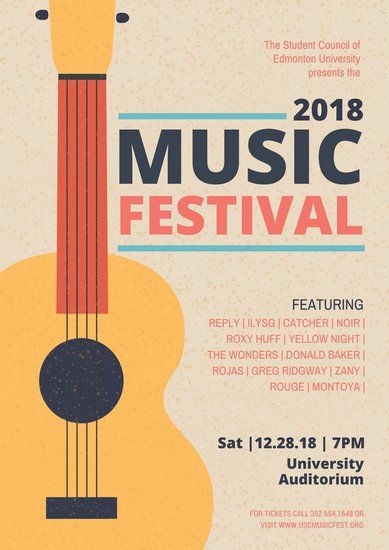 School Event Poster, Musical Night, Event Poster Template, College Event, Event Posters, Jazz Poster, Music Festival Poster, Event Poster Design, Event Banner