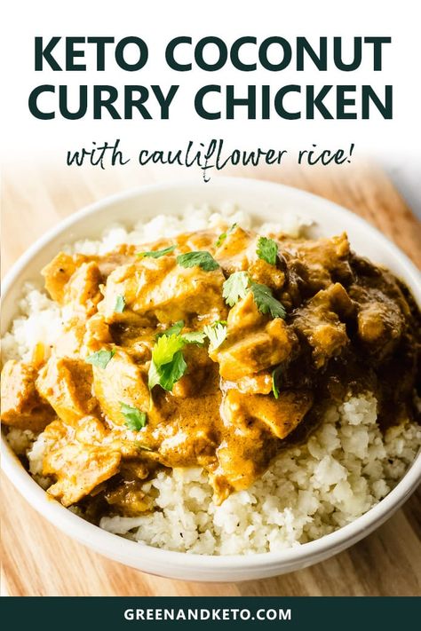 Healthy Coconut Chicken, Keto Coconut Curry, Healthy Chicken Curry, Keto Curry, Coconut Chicken Curry, Boiled Egg Diet Plan, Joy Filled Eats, Best Low Carb Recipes, Coconut Chicken