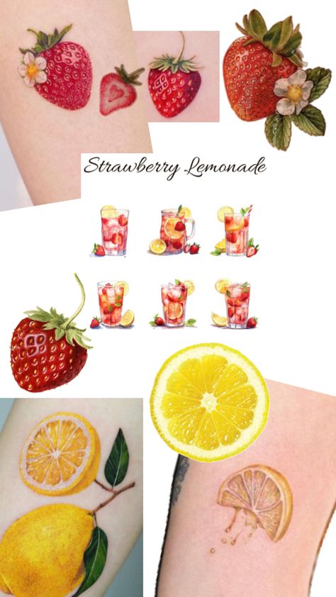 Lemon Tattoo, Strawberry Lemon, Lemon, Tattoos