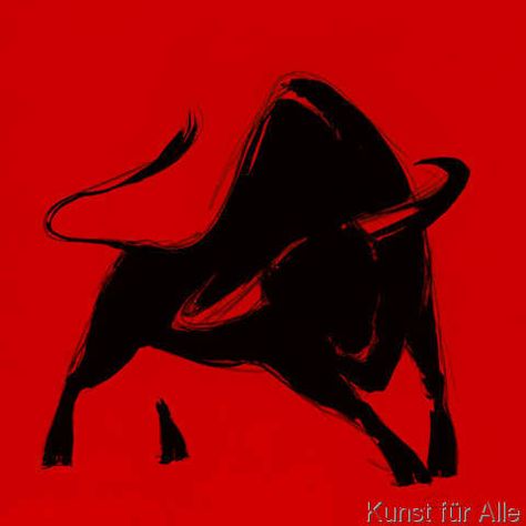 Bull Painting, Bull Art, Bull Logo, A Bull, The Bull, Art And Illustration, Abstract Art Prints, Illustration Artists, Art Plastique