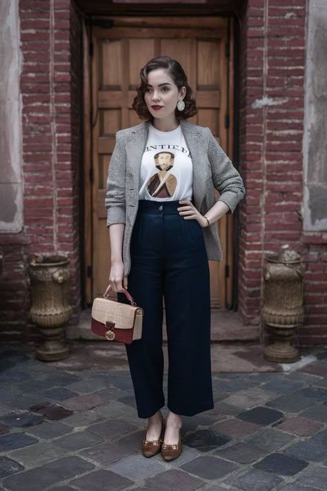 15 Adorkable Nerd Outfit Ideas That’ll Make You the Coolest Geek in the Room – TOPGURL Punk Librarian Aesthetic, Book Convention Outfit, Nerdy Business Casual Geek Chic, 90s Grunge Work Outfit, Librarian Aesthetic Outfit Vintage, Art Professor Aesthetic Outfit, Eccentric Professor Aesthetic, Quirky Preppy Style, Boho Art Teacher Outfits