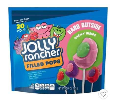 Jolly Rancher Hard Candy, Jolly Ranchers Candy, Shopping Food, Cherry Cherry, Sleepover Food, Junk Food Snacks, Push Pops, Candy Brands, Jolly Rancher