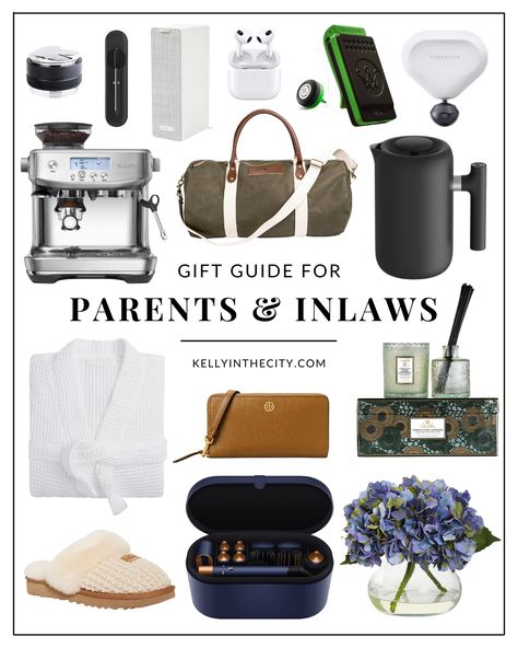 This week, I’m continuing on the gift guide train with a few gift ideas for your parents or in-laws. I love my in-laws and feel very grateful for them. We’re actually doing Thanksgiving at their place this year and heading to visit them the day after Christmas for a week. Over the years, I’ve learned the key to gifts is finding a balance between fun and practical. In Laws Gift Ideas, Christmas Gifts For In Laws, Gifts For In Laws, Gift Ideas For Parents, Monogrammed Duffle Bag, Parents In Law, Kelly In The City, Law Christmas, Canvas Duffle Bag