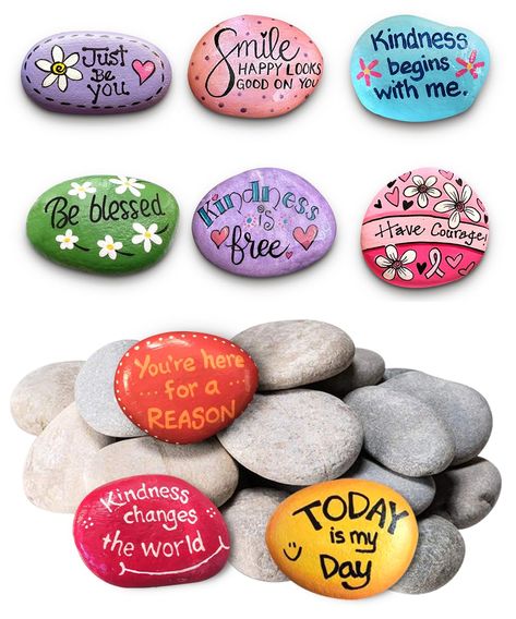 PRICES MAY VARY. 20PCS PAINTING ROCKS: Hand-Picked, the smooth and flat river rocks is suitable to paint for celebrating the recent holiday, Independence Day. This is a set of (20) stones for painting, size 2-3". The surface is smooth, perfect for Acrylic, Markers Pens, Chalk Markers, and Alcohol inks. LET IMAGINATION RUN WILD: Not only for kids, but they are also used by parents or educators to guide a story along and encourage creativity. These adorable rocks promote language growth, early lit Rocks For Painting, Smooth Rock, Kindness Projects, Diy Rock Art, Charity Project, River Rocks, Rock Painting Patterns, Painting Rocks, Kraf Diy