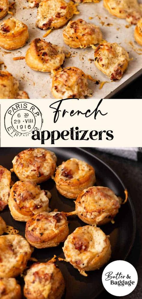 Croque Monsieur Puff Pastry, French Style Appetizers, France Appetizers, Jewish Appetizers Easy, French Hors D’oeuvres, French Cuisine Appetizers, French Appetizers Easy, French Party Food, French Starters