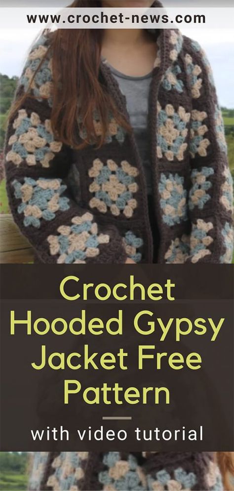 Hooded Jacket Pattern, Crochet Wardrobe, Crochet Patterns Ideas, Crochet Hairband, Crochet Jacket Pattern, Crochet Ladies Tops, Crochet Sweaters, Pineapple Crochet, Patterns Ideas