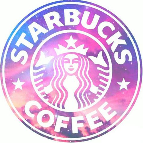 Galaxy Starbucks logo Starbucks Wallpaper, Starbucks Art, Coffee Painting, Starbucks Logo, Pink Starbucks, Coffee Logo, Galaxy Art, Coffee Branding, Starbucks Drinks