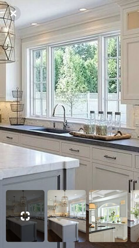 Triple Window Over Kitchen Sink, Kitchen Sink With Window Above, Big Kitchen Window Over Sink, Kitchen Sink Under Window, Large Kitchen Window Over Sink, Kitchen Windows Above Sink Ideas, Big Kitchen Window, Window Above Kitchen Sink, Window Over Kitchen Sink