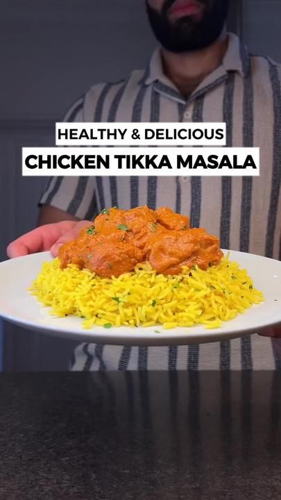 Jalalsamfit on TikTok Chicken Tikka Masala Recipes, Healthy High Protein Meals, Diner Recept, Chicken Marinade, Chicken Tikka Masala, Masala Recipe, Chicken Tikka, Delicious Chicken, Food Recepie