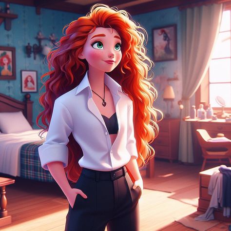 Merida Modern Outfit, Modern Merida, Disney Princess Merida, Instagram Profile Pic, Princess Merida, Merida Brave, Disney Icons, Disney Princess Modern, Princesa Disney