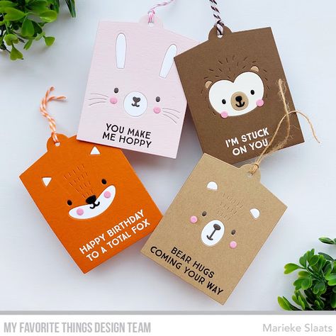 Somebunny Loves You, Tag Ideas, Kids Labels, Birthday Cards For Friends, Mft Stamps, Tag Design, Woodland Creatures, Kids Branding, Friend Birthday