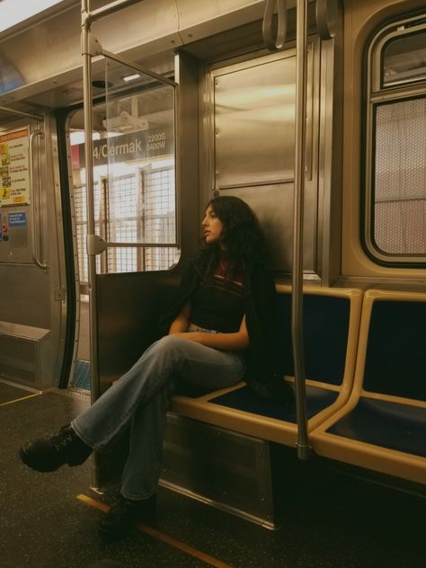 Sitting On Train Aesthetic, People On Train Reference, People On Train Photography, Train Pose Reference, Person Sitting On Train Reference, Train Shoot Photo Ideas, Sitting On A Train Reference, Sitting In Train Reference, Sitting On Subway Reference