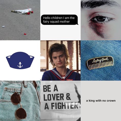 Steve Harrington aesthetics moodboard Steve Harrington Aesthetic Moodboard, Steve Harrington Moodboard, Steve Core, Steve Aesthetic, Steve Harrington Aesthetic, Hero Archetype, Steve Stranger Things, Aesthetics Moodboard, Aesthetic Symbols