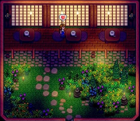 Stardew Valley Japanese, Stardew Farms, Stardew Valley Layout, Stardew Valley Tips, Stardew Valley Farms, Valley Game, Farm Layout, Farm Design, Shed Design