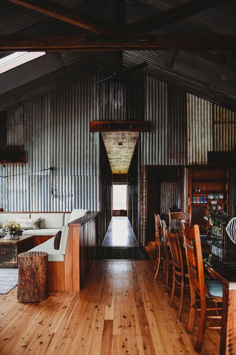 Australian Sheds, Shearing Shed, 1940s Bungalow, Rustic Shed, Bungalow Decor, Rec Center, Country Interior Design, Farm Shed, Shed Interior