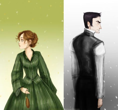 North  South (Gaskell) illistration: Margaret Hale and John Thornton Margaret Hale, Elizabeth Gaskell, Bronte Sisters, John Thornton, Masterpiece Theater, Victorian Romance, Avengers Art, North And South, Christian Humor