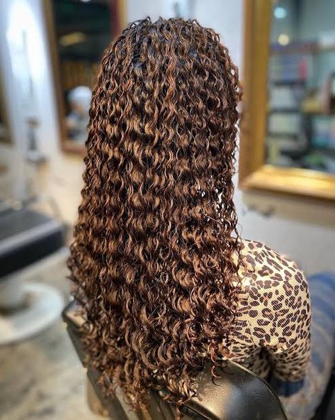 Spiral Perm Long Hair, Visual Portfolio, Perm Ideas, Long Perm, Tight Curly Hair, Long Hair Perm, Spiral Perm, Hair Perm, Blonde Wavy Hair