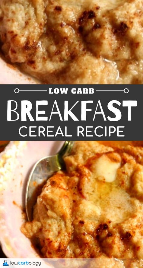 Low Carb Hot Cereal Recipes, Keto Hot Cereal Recipe, Fiber One Cereal Recipes, High Fiber Low Carb Recipes, Low Carb High Fiber Recipes, Keto Hot Cereal, Breakfast Cereal Recipes, Fiber Fueled, Breakfast Cravings