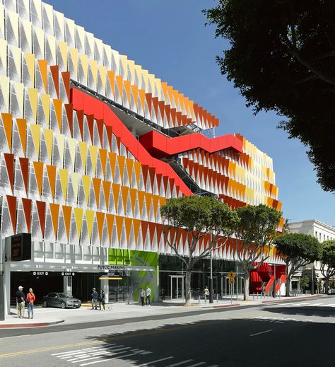 7 Architects Saving the World, One Ventilated Façade at a Time - Architizer Journal Parking Structure, Public Parking, Parking Building, Building Skin, Space Frame, Interesting Buildings, Exterior Cladding, Building Facade, Parking Garage