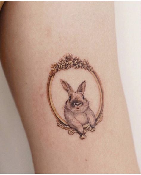 Nyc October, Tattoo Design For Women, Bunny Tattoo, Bunny Flower, Rabbit Tattoo, Tattoos Meaning, History Tattoos, Bunny Tattoos, Rabbit Tattoos