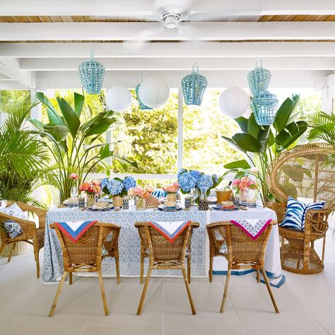 Dinning Room Decorating, Dining Room Decorating Ideas, Palm Beach Decor, Dining Room Decorating, Formal Table Setting, Stylish Dining Room, Palm Beach Style, Outdoor Dining Room, Lake House Plans