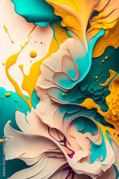 Paint Bouquet, Prints Ideas, Apple Stock, Blue Apple, Apple Mac, Teal And Gold, 3d Render, White Wallpaper, Cellphone Wallpaper