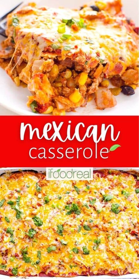 Casserole With Ground Turkey, Ground Chicken Casserole, Recipe With Ground Turkey, Ground Turkey Casserole, Healthy Mexican Casserole, Turkey Casserole Recipe, Mexican Casserole Recipe, Ground Turkey Tacos, Healthy Ground Turkey