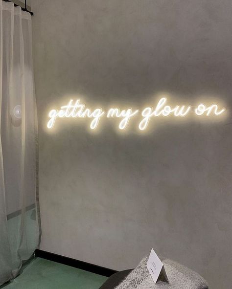 #NeonLightSigns #BrightIdeas #NeonSigns #BrightIdeas Salons Cottage, Neon Sculpture, Neon Letters, Esthetician Room Decor, Esthetics Room, Esthetician Room, Personalized Home Decor, Neon Words, Lash Room