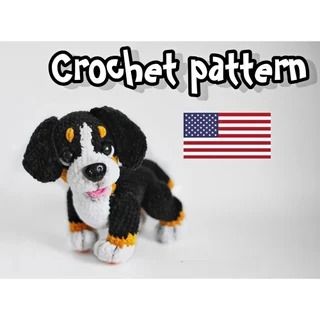 ThreadTutorial - Etsy Canada Bookmark Crochet, Dog Crochet, Crochet Dog Patterns, Basset Hound Dog, Dog Stuffed Animal, Plushie Patterns, Paw Pads, Plush Pattern, Mountain Dog