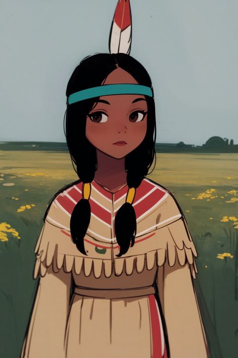 Native American Fanart, Native American Anime, Native American Cartoon, Tiger Lily Peter Pan, Pocahontas Drawing, Princess Tiger Lily, Disney Character Art, The Loud House Fanart, Disney Princess Drawings