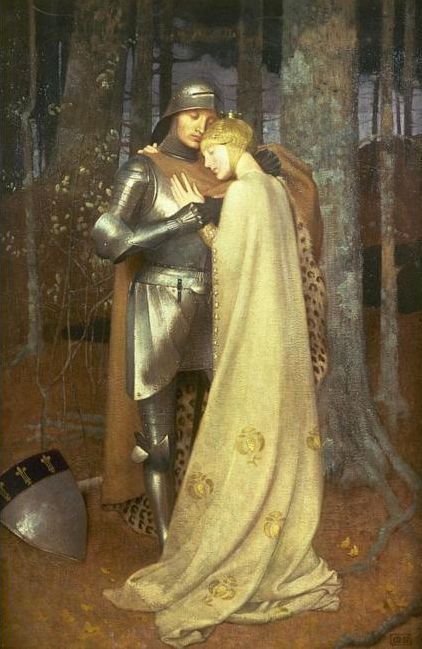 Marianne Stokes, Courtly Love, Era Victoria, Medieval Romance, Roi Arthur, Medieval Paintings, John Everett Millais, Romantic Paintings, Art Society