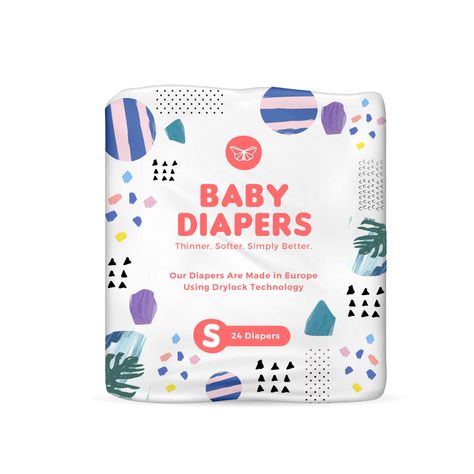 Baby Diapers Packaging/White Label on Behance Baby Diapers Design, Baby Packaging Design, Milestone Blocks, Baby Shopping Cart, Baby Car Mirror, Baby Products Packaging, Sock Toys, Sanitary Pads, Wet Wipe