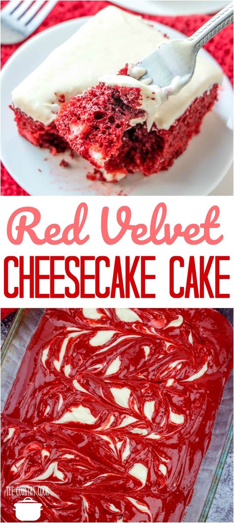 Easy Red Velvet Cheesecake, Red Velvet Cheesecake Cake, Easy Red Velvet, Cheesecake Cake Recipes, Cheesecake Easy, Velvet Cake Recipes, Velvet Cheesecake, Red Velvet Cake Mix, Red Velvet Cheesecake