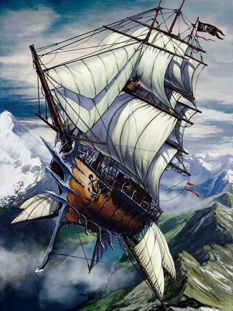 & Safe Journeys...:) XX Fantasy Faction, Steampunk Ship, Flying Ships, Airship Art, Fantasy Ships, Steampunk Vehicle, Flying Ship, Air Ship, Steampunk Airship