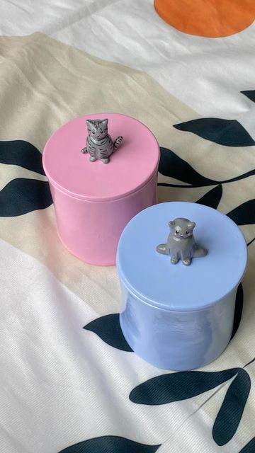 Clay Containers Ideas, Clay Containers, Cat Ceramics, Clay Painting, Artist Problems, Clay Idea, Diy Air Dry Clay, Clay Inspo, Clay Things