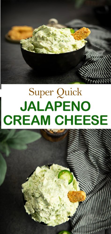 Spicy Dip Recipes, Jalapeno Dip Recipes, Jalapeno Cream Cheese Dip, Jalapeno Cream Cheese, Cream Cheese Spread Recipes, Dressings Recipes, Cheese Recipes Homemade, Cheese Spread Recipes, Flavored Cream Cheeses