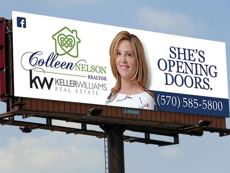 Realtor Billboard Ideas, Billboard Design, Real Estate Marketing, Graphic Design Posters, Poster Design, Real Estate, Marketing, Graphic Design