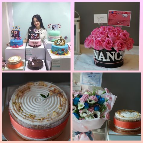 Have you ever heard of Momoland?? Yes, the cute and adorable girl group  Momoland and Momoland's fans are celebrating their maknae Nancy's 20th birthday. Happy Birthday Nancy, Beautiful Flower Bouquets, Chocolate Basket, Lace Wedding Cake, Nancy Momoland, Korea Seoul, Flower Delivery Service, Flowers Delivered, Beautiful Bouquet Of Flowers