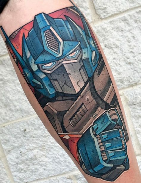 Transformers Sleeve Tattoo, Transformers Tattoo Ideas Optimus Prime, Autobots Tattoo, Transformers Tattoo Ideas, Optimus Prime Tattoo, Cartoon Network Tattoo, Transformers Tattoo, Cartoon Tattoo, Comic Tattoo