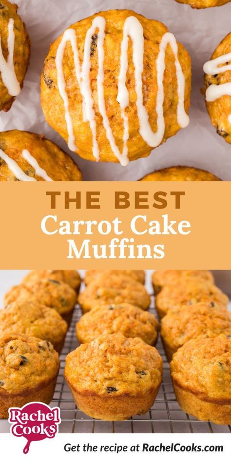 Best Carrot Muffins Recipe, Cake No Frosting, Fall Muffin Recipes, Recipes With Carrots, Carrot Cake Muffins Recipe, Carrot Cake Icing, Carrot Muffins Easy, Carrot Cake Muffin Recipe, Healthy Carrot Cake Muffins