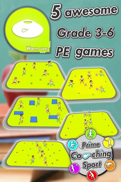 Pe Warm Up Games, Pe Games For Kindergarten, Pe Games Elementary, Elementary Games, Ed Game, Gym Games For Kids, Elementary Physical Education, Elementary Pe, Teacher Needs