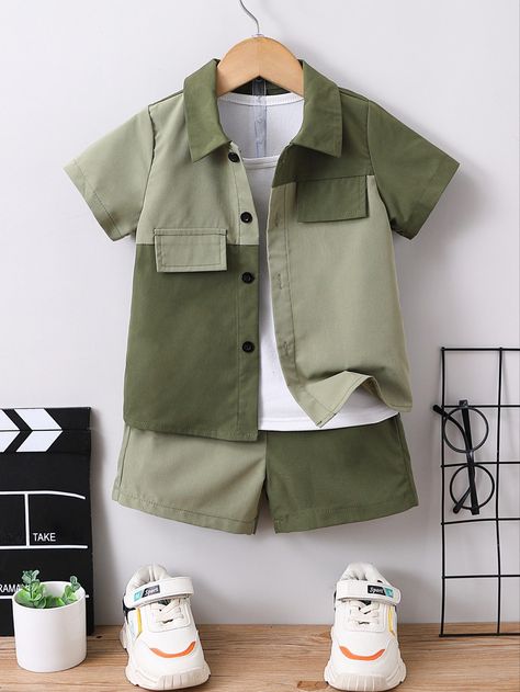 Young Boy Outfits, Shein Kids, African Dresses For Kids, Baby Boy Dress, Boys Summer Outfits, Classy Casual Outfits, Kids Clothes Boys, Baby Boy Fashion, Toddler Boy Outfits