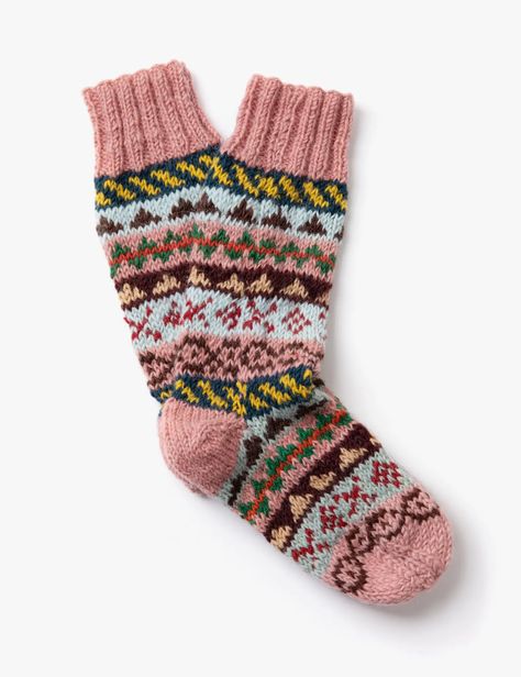 Sunday Wool Socks -Pink |Women's Socks |Penelope Chilvers Penelope Chilvers, Sock Style, Sweater Socks, Women's Socks, Knitwear Fashion, Wool Socks, Strawberry Blonde, Fashion Socks, Small Things