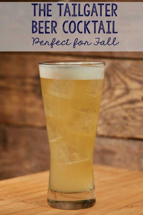 Tailgating Cocktails, Tailgate Drinks, Southern Cocktail, Beer Cocktail Recipes, Vodka Cocktails Easy, Fall Beers, Beer Cocktail, Fall Cocktails Recipes, Michelada