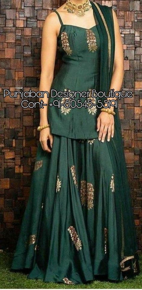 Designer Plazo, Dresses Punjabi, Plazo Suits, Punjabi Dresses, Sharara Designs, Indian Outfits Lehenga, Designer Punjabi Suits, Mode Kimono, Long Kurti Designs